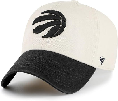 47 NBA Toronto Raptors Grand Stand Clean Up Adjustable Hat - White/Black