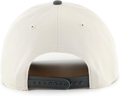 47 MLB Toronto Blue Jays Cooperstown 1977 Logo Two-Tone Adjustable Hitch Hat - Bone/Charcoal