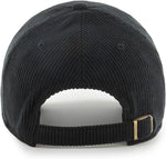 47 Toronto Raptors Clean UP Black Thick Cord Adjustable Corduroy HAT
