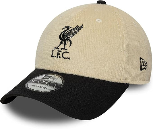 New Era 9FORTY EPL Liverpool FC Corduroy Core Adjustable Hat - Beige/Black