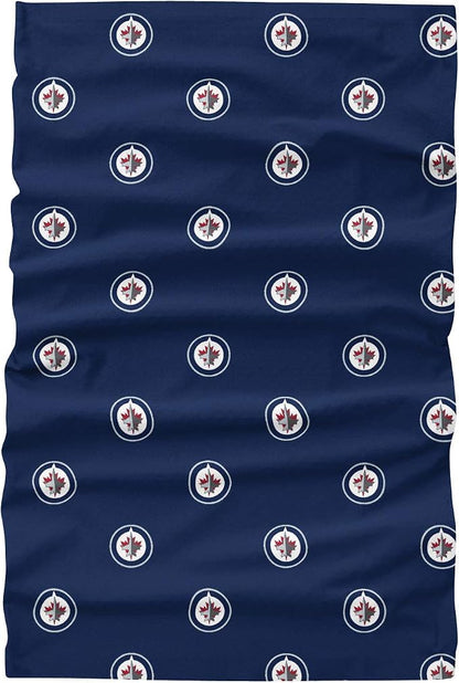 FOCO NHL Winnipeg Jets Mini Print Gaiter Scarf - Navy