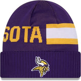 New Era NFL Minnesota Vikings 2024 Cold Weather Tech Knit Beanie - Purple