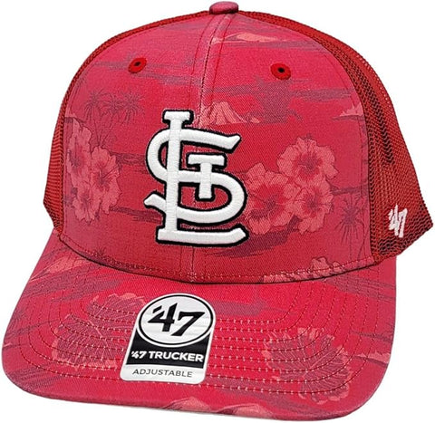 47 MLB St. Louis Fiji Trucker Adjustable Snapback Hat - Red