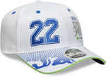 New Era 9SEVENTY Formula 1 Racing Bulls #22 Yuki Tsanoda Adjustable Snapback Hat - White