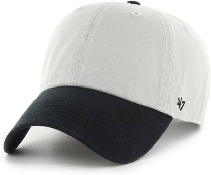 47 Blank Two Toned Adjustable Clean Up Cap - Grey/Black