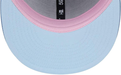 New Era MLB Toronto Blue Jays Color Pack 59FIFTY World Series 1992 Sidepatch Fitted Hat - Blue/Pink
