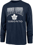 47 NHL Toronto Maple Leaf's Sweep Down Long Sleeve Tee - Navy