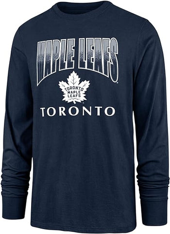 47 NHL Toronto Maple Leaf's Sweep Down Long Sleeve Tee - Navy