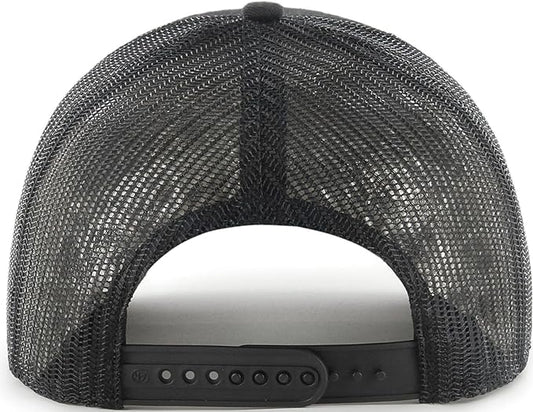 47 Trucker NBA Toronto Raptors Mesh Back Adjustable Hat - Black/Red