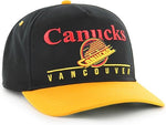 '47 NHL Vancouver Canucks (Skate) Super Hitch Adjustable Snapback Hat - Black/Yellow