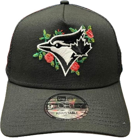 New Era Toronto Blue Jays 9FORTY Floral A-Frame Trucker - Black