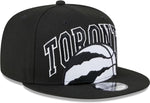 New Era NBA Toronto Raptors  2023 Tip Off 9FIFTY Adjustable Snapback Hat - Black/White