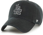 47 MLB Los Angeles Dodgers Clean Up Adjustable Hat - Black