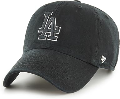 47 MLB Los Angeles Dodgers Clean Up Adjustable Hat - Black
