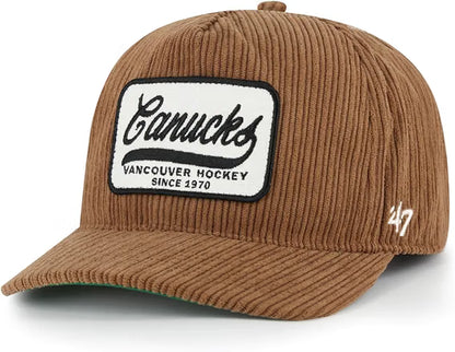 '47 NHL Cord Patch Hitch Adjustable Hat - Brown