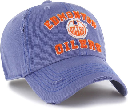 '47 NHL Edmonton Oilers Seymoore Clean Up Adjustable Hat - Blue