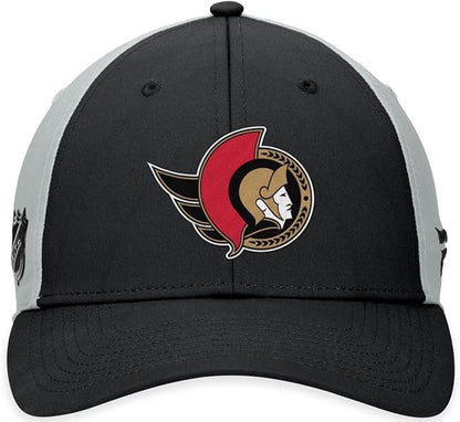Fanatics NHL Ottawa Senators Authentic Pro Adjustable Hat - Black/Grey
