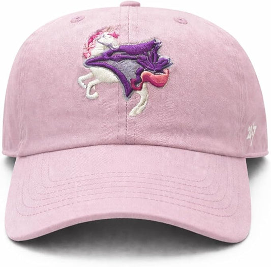 47 MLB Youth Toronto Blue Jays Unicorn Critter Clean Up Adjustable Hat - Light Purple