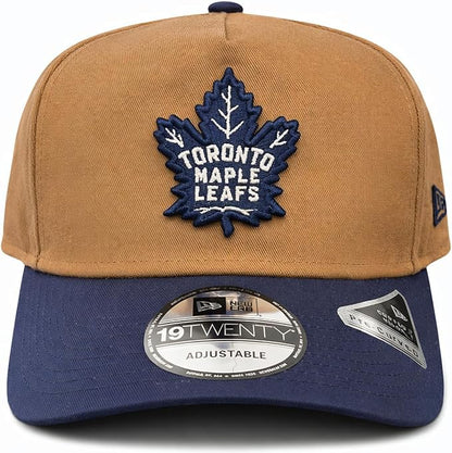New Era NHL Toronto Maple Leafs 19TWENTY Adjustable Hat - Khaki/Navy