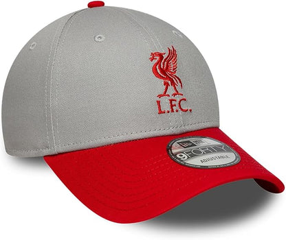 New Era 9FORTY EPL Liverpool FC Contrast Adjustable Hat - Grey/Red