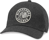 American Needle NHL Chicago Blackhawks Vintage Archive Legend Adjustable Hat -Black