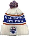 American Needle NHL Edmonton Oilers Pillow Line Cuffed Knit Hat - Cream