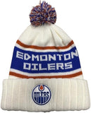 American Needle NHL Edmonton Oilers Pillow Line Cuffed Knit Hat - Cream