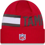 New Era NFL Tampa Bay Buccaneers 2024 Cold Weather Tech Knit Beanie - Red