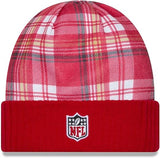 New Era Men's NFL San Francisco 49ers Sideline Statement Cuffed Knit Hat- Scarlet