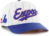 '47 MLB Montreal Expos Double Header Pinstripe Hitch Hat | Adjustable-White