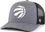 47 Trucker NBA Toronto Raptors Mesh Back Adjustable Hat - Carbon