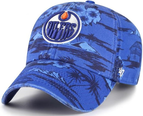 '47 NHL Edmonton Oilers Fiji Clean Up Adjustable Hat - Blue