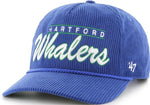 47 NHL Hartford Double Header Corduroy Hitch Adjustable Snapback Hat - Blue