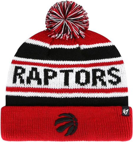 47 MLB Toronto Raptors Youth Hangtime Ace Cuffed Knit Beanie - Red
