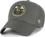 47 NHL Edmonton Oilers MVP Adjustable Snapback Hat Smoke Show - Grey