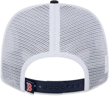 New Era MLB Boston Red Sox 9SEVENTY Trucker Stretch-Snap Adjustable Hat - Navy/White