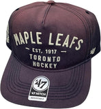'47 NHL Toronto Maple Leafs Dusted Laramie Hitch Adjustable Snapback Hat - Grey