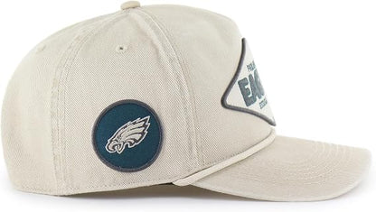 '47 NFL Philadelphia Eagles Cairn Hitch RF Adjustable Snapback Hat - Beige
