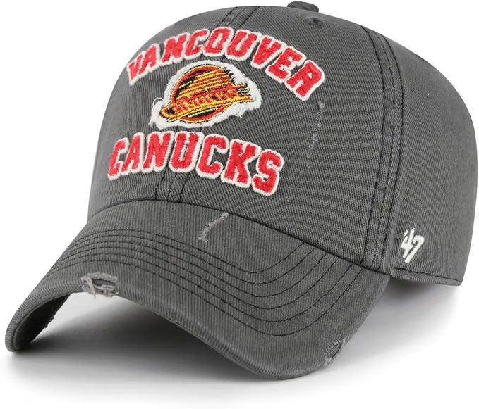 '47 NHL Vancouver Canucks Seymoore Clean Up Adjustable Hat - Gray