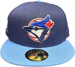New Era MLB Toronto Blue Jays Cooperstown 1993 World Series 59FIFTY Fitted Hat - Navy/Steel Blue