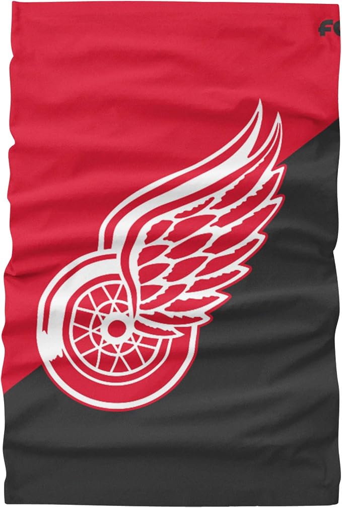 FOCO NHL Detroit Red Wings Big Logo Gaiter Scarf - Red/Black