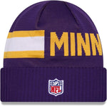New Era NFL Minnesota Vikings 2024 Cold Weather Tech Knit Beanie - Purple