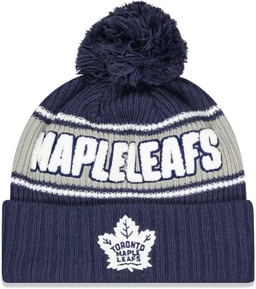 New Era NHL Toronto Maple Leafs Bold Knit Beanie - Navy