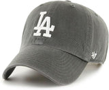 47 Clean Up MLB Los Angeles Dodgers Adjustable Hat Cap - Graphite
