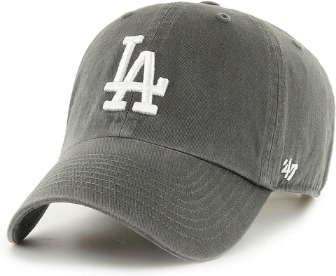 47 Clean Up MLB Los Angeles Dodgers Adjustable Hat Cap - Graphite