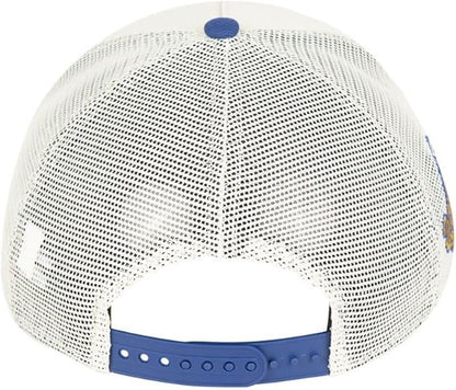 New Era MLB Toronto Blue Jays 9FORTY A-Frame Trucker 1993 World Series Adjustable Snapback - Chrome/Royal