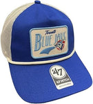 47 Hitch MLB Toronto Cooperstown Emmett Rope Mesh Back Snapback Cap - Blue