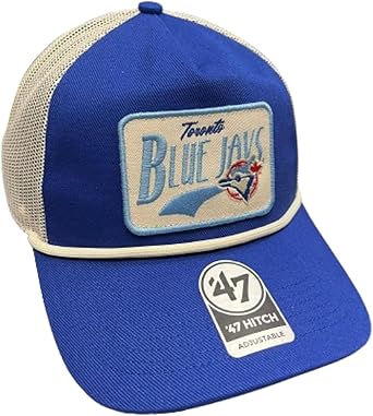 47 Hitch MLB Toronto Cooperstown Emmett Rope Mesh Back Snapback Cap - Blue