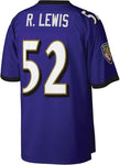 Mitchell & Ness NFL Men's Baltimore Ravens Ray Lewis #52 Legacy Jersey - Purple