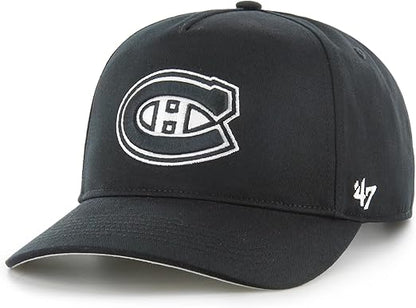 47 Montreal Canadiens Sure Shot Hitch Side Patch Snapback - Black and White